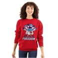thumbnail image 3 of Tootsie Owl USA Tastes Like Freedom Unisex Plus Size Sweatshirt Brisco Brands 3X, 3 of 5