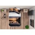 thumbnail image 2 of 3D Sunset Sky Mountain River Quilt Cover Set Ropa de Cama Set Funda Nórdica, 2 of 3