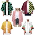 thumbnail image 2 of BUCKS Fashion Demon Slayer Kimono Party Cosplay Jackets Anime Cosplay New Plus Size Clothing Tomioka Giyuu Kamado Tanjiro Kamado Nezuko Kimetsu No Yaiba/Multicolorpangjing, 2 of 4