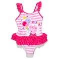 thumbnail image 5 of Peppa Pig Little Girls One-Piece Pink Bathing Suit, Size 6, 95% Polyester, 5% Spandex, 5 of 5