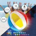 thumbnail image 3 of Inflatable LED Beach Ball with Remote Control, 16 Colors Light, for Adults and Kids, Ideal for Beach or Pool Party., 3 of 4