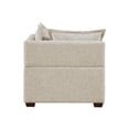 thumbnail image 4 of INK+IVY Molly Modern Woven Fabric Upholstered Modular Corner Chair in Tan, 4 of 16