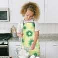 thumbnail image 4 of Green Yellow Dandelion Pattern Kids Aprons for Girls and Boys,Adjustable Neck Strap Toddler Aprons for Kids Cooking Baking, 4 of 6