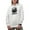 White, variant on Retro Rock Climbing Is My Therapy, Cliff or Mountain Climber, Heather Grey Hooded Sweatshirt or Hoodie, 2XL