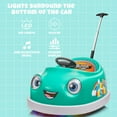 thumbnail image 4 of 12V Electric Ride on Kids Bumper Car w/Remote Control,360 Degree Spin,Push Rod Rocker Horse Function,3-Speeds Babies & Toddlers Bumping Car Ride on Toy Gift for 1-4 Years Children- Green, 4 of 9