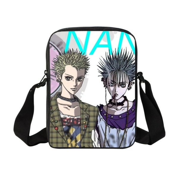 Bolso de hombro de lona tipo Messenger Bag Nanas Anime para mujer