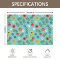 thumbnail image 3 of Placemat, Pioneer Flower Floral Print Pattern Place Mats Table Mat Set Of 2, PVC Washable Placemats for Party Kitchen Dining Decoration, 18x12 Inch, Fade Resistant, 3 of 6