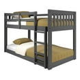 Woodcrest Low Platform Twin Over Twin Bunk Bed
