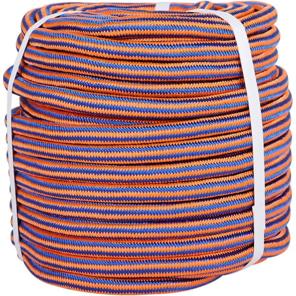 HOSTIC Arborist Bull Rope, 1/2 Inch by 150 Feet 12 Strand High Strength Tree Rope for Flagpole Halyard Clothesline Camping Sailing Swings(Blue&Orange)