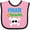Pink and Black, variant on Inktastic Pirate in Training Boys Baby Bib