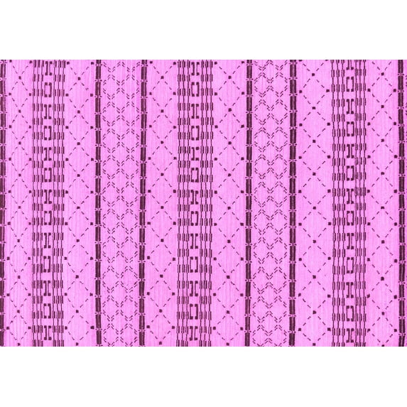 Ahgly Company Indoor Rectangle Solid Purple Modern Area Rugs, 2' x 3'