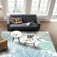 thumbnail image 2 of Coastal Beach Nautical Area Rug, Living Room Rug, Coastal Starfish Coral Kids Rug, Non-Slip Washable Non-Shedding Rug For Bedroom Office Nursery Apartment Home And Decor 5x7ft, 2 of 6