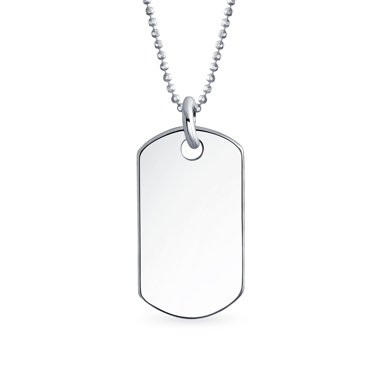 Men's Dog Tag Pendant In Black Gold - Helloice
