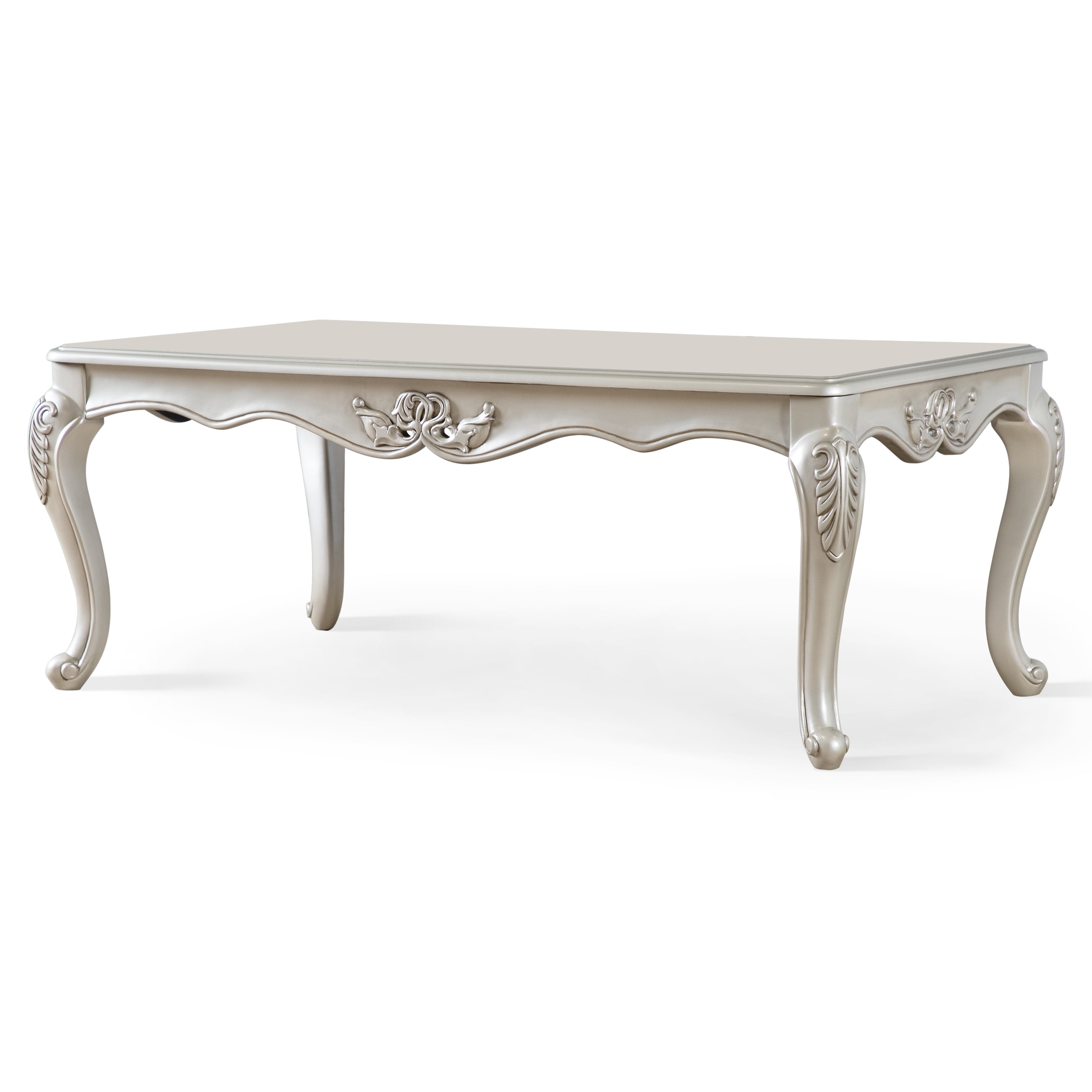 Furniture of America Armena Traditional Solid Wood Coffee Table, Champagne