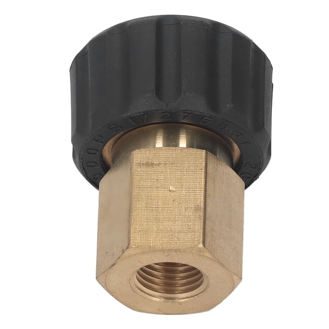 Adaptador para Lavadora A Presión, Latón, Caucho, Anticorrosión, G1/4 Pulgadas A M22 X 1,5 mm, Kit de Repuesto de Rosca para Manguera de Lavadora a Presión para Fácil