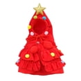 thumbnail image 2 of Disfraz de gato para Navidad jinwen con capa de Papá Noel y gorro rojo, 2 of 8