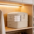 thumbnail image 1 of Space Saving Auto Compression Storage For Home Organization—Efficient And Low, 1 of 5