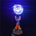 thumbnail image 2 of Figuras de acción de Dragon Ball, modelo de animación de Son Goku, cuentas de luz nocturna que emite juguetes creativos hechos a mano, adornos de escritorio, regalosEuropean gauge plug Gong Bohan LED, 2 of 2