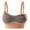 Khaki, variant on Women's Color Block Nursing Bra, Wirefree Adjustable Strap Breastfeeding Bra, Pregnancy Supportive Soft Bra