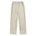 thumbnail image 2 of FORMRS Kids Pajama Pants with Pockets Size 6-8Y Boys Lounge Sleep Bottoms, Soft Brown Abstract Pattern, 2 of 8