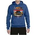 thumbnail image 2 of Wild Bobby, Mustang Powered by Ford Performance Cars and Trucks Unisex Graphic Hoodie Sweatshirt, Vintage Heather Blue, X-Large, 2 of 6