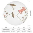 Cinnamoroll Anime Dog Round Tablecloth，Waterproof Stain and Wrinkle