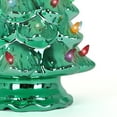 thumbnail image 2 of Milltown Merchants Multi-color Light Tabletop Christmas Tree, Ceramic Emerald Green, 15.5", 2 of 5