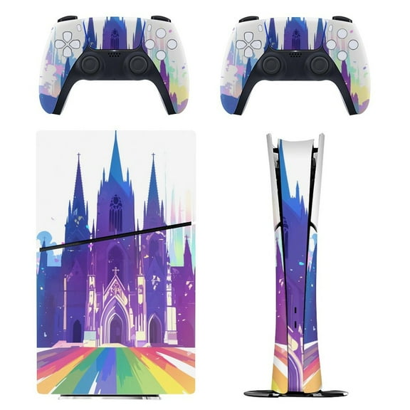 Skin Sticker for PS5 Slim Standard Disc Digital Edition Console and Controllers Decals for Playstation 5 (1qvfibq8,PS5 Slim)
