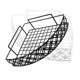 thumbnail image 1 of Bathroom Hanging Shelf Adhesive Corner Storage Rack for Shower Toilet No Drill Wall Mounted Organizer Stylish Black White Design, 1 of 4