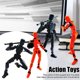 thumbnail image 1 of 2 Pcs T13 Action Figure Robot,Stikbot Toys with Weapon Accessories, Titan 13 Action Figure,3D Printed Multi-Jointed Movable, The Toys That Children Hope To Have (Multi-Color), 1 of 5