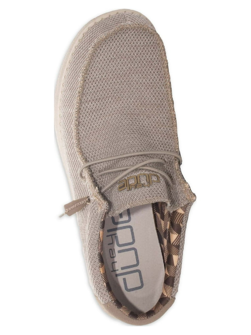 Hey Dude Men\'s Beige Knit Slip-On Casual Loafers Mens HEYDUDE Wally Hemp Slip-On Casual Shoe - Tan | Journeys main image 2
