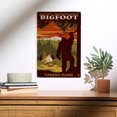 thumbnail image 2 of Camano Island, Washington, Home of Bigfoot Birch Wood Wall Sign (12x18 Rustic Home Decor, Ready to Hang Art), 2 of 5