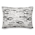 thumbnail image 2 of Creative Products Shades Of Fish Gray 14x20 Spun Poly Pillow, 2 of 3