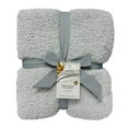 thumbnail image 5 of (3 pack) Better Homes & Gardens Cozy Knit Blanket, Light Grey, Full/Queen, 5 of 5