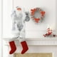 thumbnail image 4 of 1x Muñeco De Nieve Santa Claus Ornamento Decoración De La Mesa De Mesa Interior Decoración De La Estatua 30 Cm Sliver Lechas SM SunniMix Figuras de Santa Claus, 4 of 8