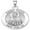 Sterling Silver, variant on Saint Titus Religious Medal - 3/4 Inch Size of a Nickel -Sterling Silver