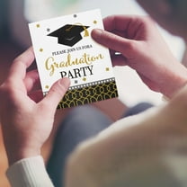 FUEENIRVA 8Pcs Graduation Theme Invitation Cards Paper Cards Multi Color Comfortable Feel for Celebration