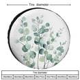 thumbnail image 2 of Camping Spare Tire Cover Watercolor Eucalyptus Leaves Wheel Protectors Weatherproof Green Leaf Watercolor Tire Cover Universal Fit for Trailers SUV Truck Camper Travel 13inch, 2 of 8
