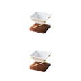 thumbnail image 2 of Guardoinrt Exquisite Craft Oil Burner - Handmade Soap And Wax Melting Essential Oil Candle Holder Home Square 4 2Set, 2 of 6
