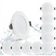 thumbnail image 1 of 10 Pack 5W LED Recessed Spotlights, IP44 Waterproof, 98mm, Neutral White 4000K, 450lm, Ultra Thin 25mm, Ceiling Lights Compatible with 70-88mm Hole, 1 of 5
