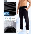 thumbnail image 2 of Potopok Mens Sweatpants with Zipper Pockets 5 Pack Athletic Joggers for Men Warm Slim Fit Track Workout Running Sweat Pants, 2 of 8
