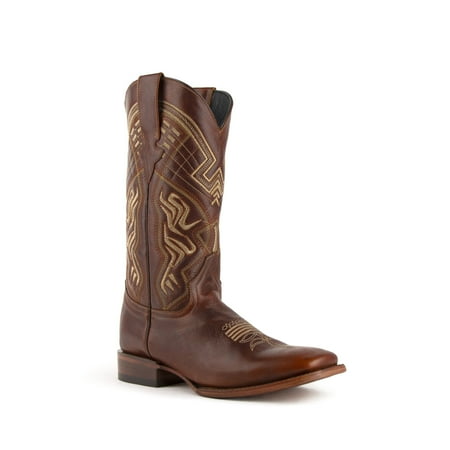 

Men s Ferrini Roan Leather Boots Handcrafted Brown