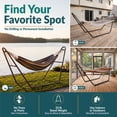 thumbnail image 6 of Sunnydaze 550 lb Powder-Coated Steel Universal Hammock Stand - Bronze, 6 of 15