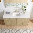 thumbnail image 5 of Oza 60" Single Bath Vanity in Aged Natural Oak with Fish Maw White Quartz Stone, 5 of 15