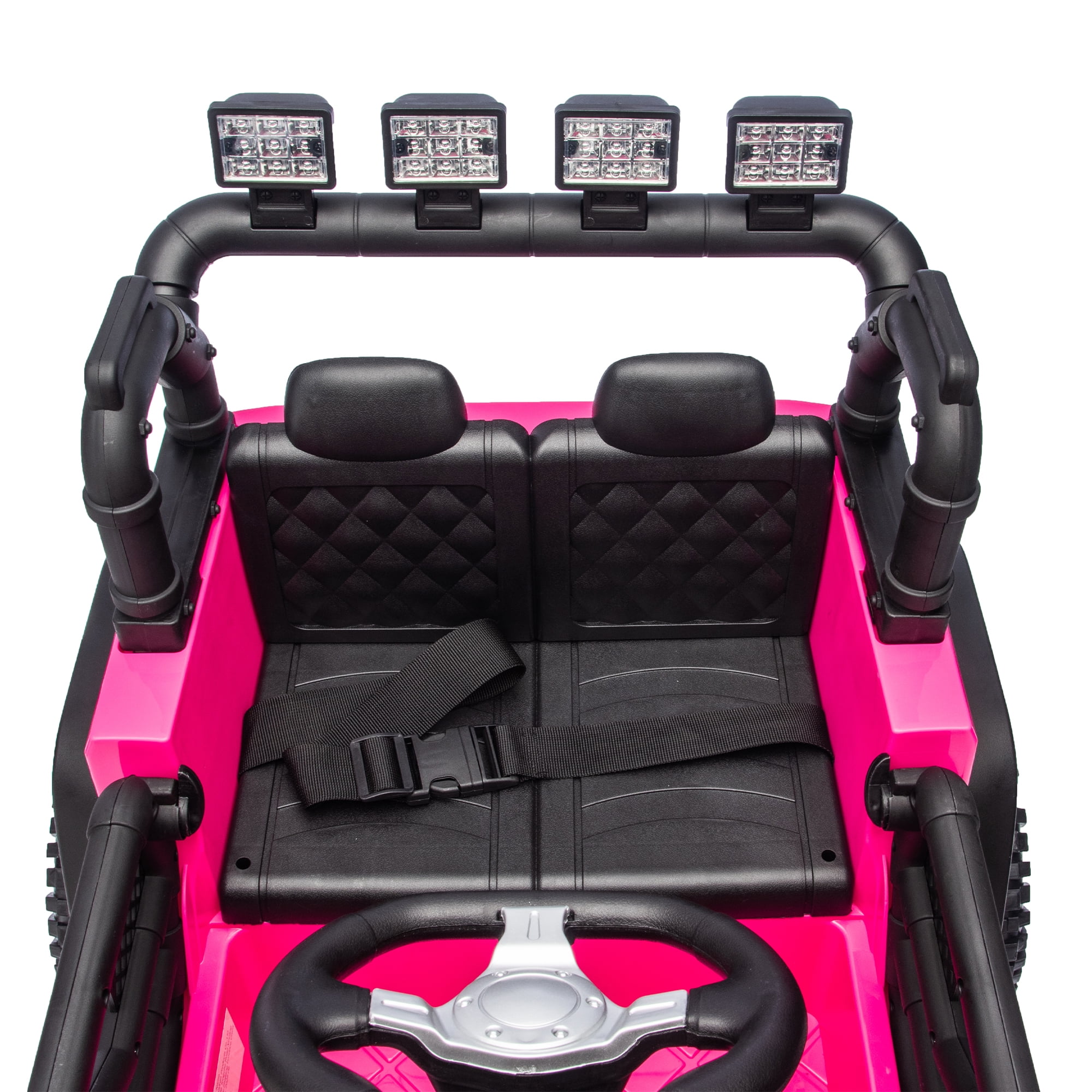 HappyToysWorldGulunbur 24V Electric Ride On Car for Kids, 400W High-Power Motor & 4-Wheel Suspension, Parents Can Drive with Remote or Kids Self Drive, Bluetooth, LED Dashboard, for Boys Girls 3+