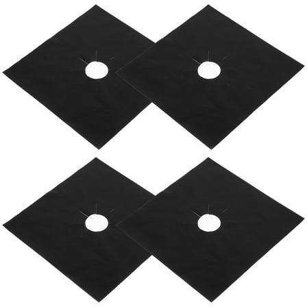 MLINS 4pcs Gas Stove Burner Liner Gas Range Protectors Covers Stovetop Range Protectors