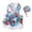 A, variant on Floral Dog Dress Harness and Leash Set, No Pull Adjustable Vest Harness, Breathable Mesh Dog Dress with Bow for Small Medium Dogs Light Blue S