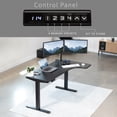 thumbnail image 3 of VIVO Electric 58" x 35" Corner Stand Up Desk, Black Table Top, Black Frame, 3 of 9