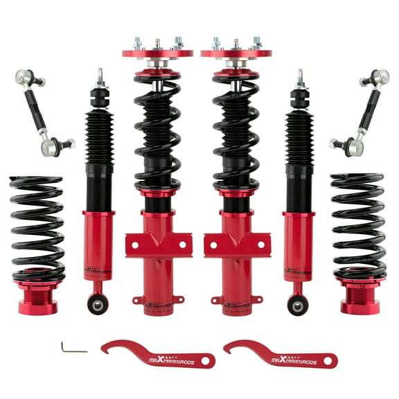 Maxpeedingrods Coilover Shock Struts For Ford Mustang 2005-2014 Coil Springs 24 Levels Damper