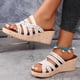thumbnail image 2 of WILLBEST Sandalias De Plataforma Zapatos De Playa Zapatillas De Mujer Sandalias Planas De Una Sola Pieza Para Vacaciones En La Playa 1037, 2 of 6